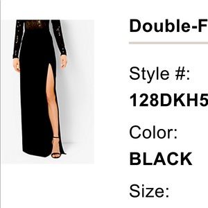 Michael Kors Collection long  skirt in black.